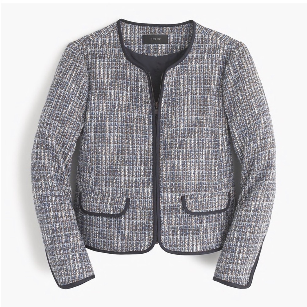 J. Crew Flecked Tweed Blazer Jacket
